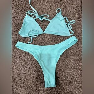 Sea Foam Green Triangular Bikini